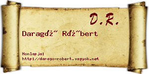 Daragó Róbert névjegykártya